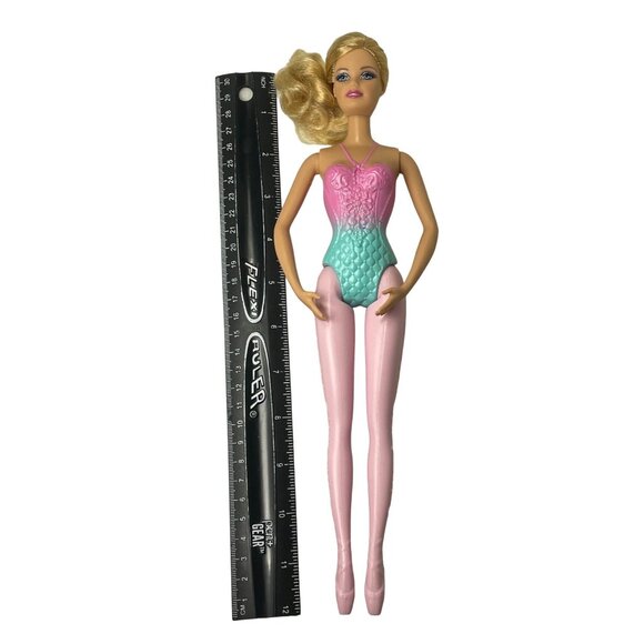 Fairy time Magic Mattel Barbie Doll Blonde Blue Eyes Pink  Teal Outfit Toy - Picture 8 of 8